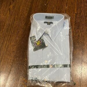 Club Room 100% Cotton Blue Dress Shirt